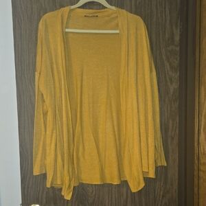 Elegant Mustard Open Front Cardigan